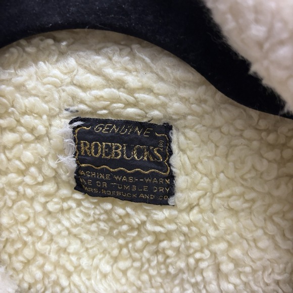 Vintage Sears Roebucks Sherpa Denim Jacket Size 52 XL‎ - Picture 3 of 5